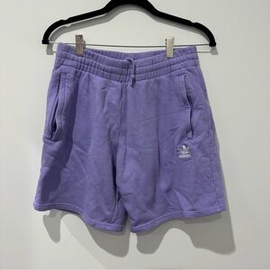 Adidas Purple Athletic Shorts with Adjustable Waistband